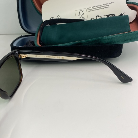 💯- New Authentic Gucci GG0340S 003 56 GG0340 Men's Sunglasses - Picture 14 of 15